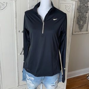 Nike Element Dri-Fit Black 1/2 Zip Running Top